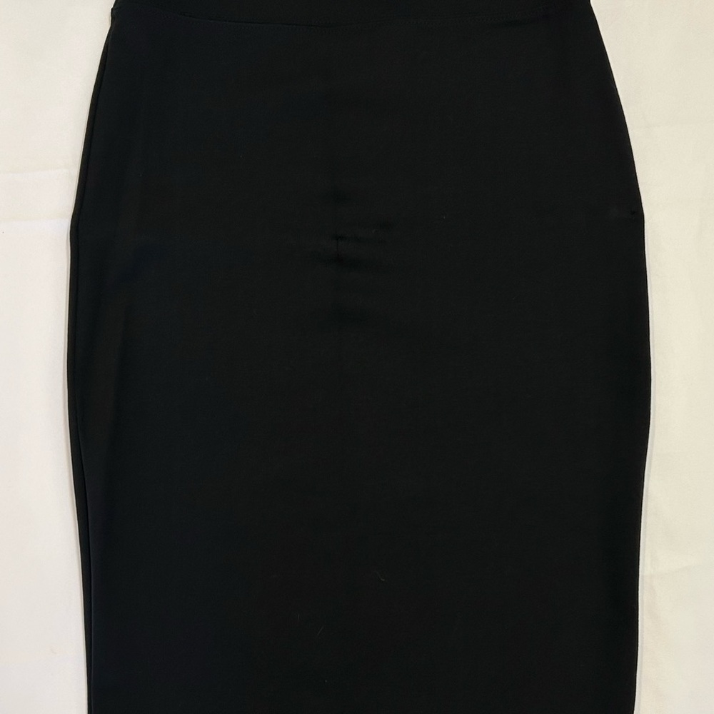 Black high waisted pencil skirt
